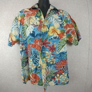 Pierre Cardin Hawaiian floral shirt Medium
